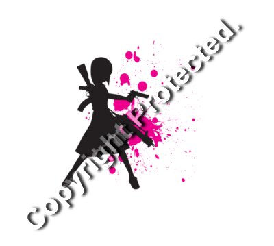 girl gun splatter