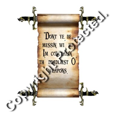pirate scroll
