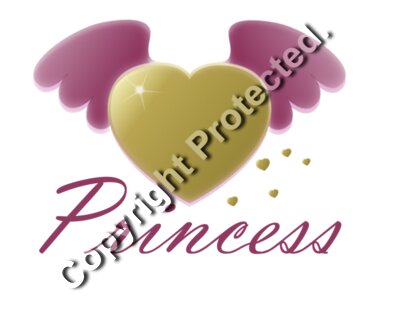 gold heart princess
