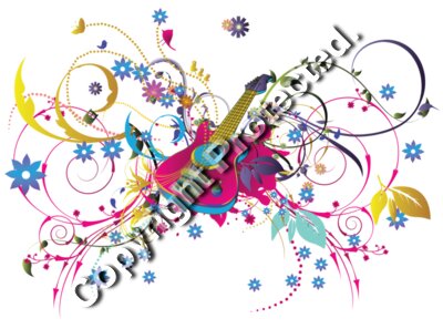 guitar floral
